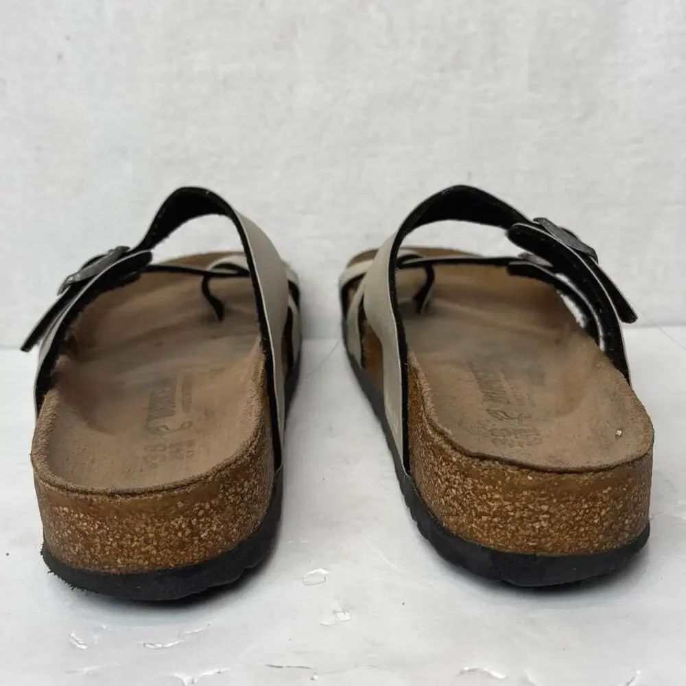 Birkenstock 38 Mayari Mocha Birkibuc Women's Regular Toe Loop Sandals W-7 M-5